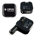 2 in 1 dual USB car/wall charger